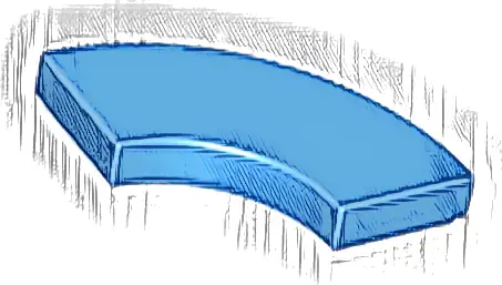 Tile, Round Corner 2 x 2 Macaroni