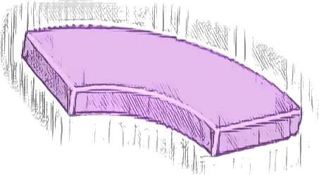 Tile, Round Corner 2 x 2 Macaroni