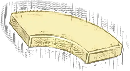 Tile, Round Corner 2 x 2 Macaroni