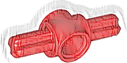 Technic, Axle and Pin Connector Hub with 2 Axles on Opposite Sides