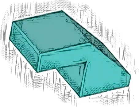 Slope 45 2 x 1 with Cutout without Stud