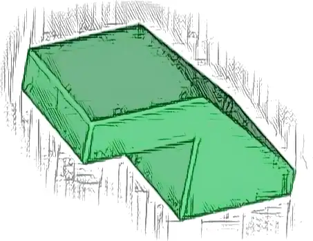 Slope 45 2 x 1 with Cutout without Stud