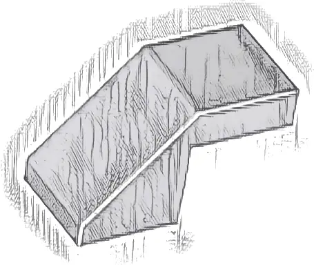 Slope 45 2 x 1 with Cutout without Stud