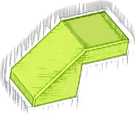 Slope 45 2 x 1 with Cutout without Stud