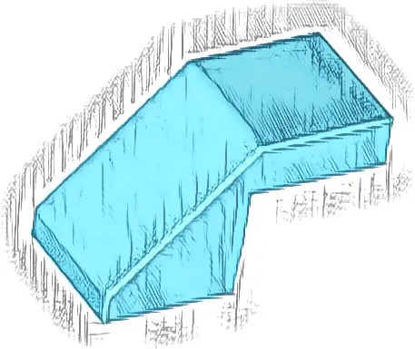 Slope 45 2 x 1 with Cutout without Stud