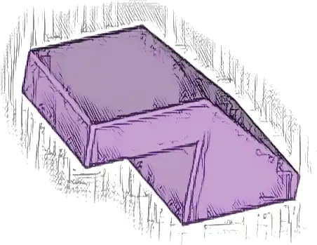 Slope 45 2 x 1 with Cutout without Stud