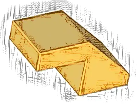 Slope 45 2 x 1 with Cutout without Stud