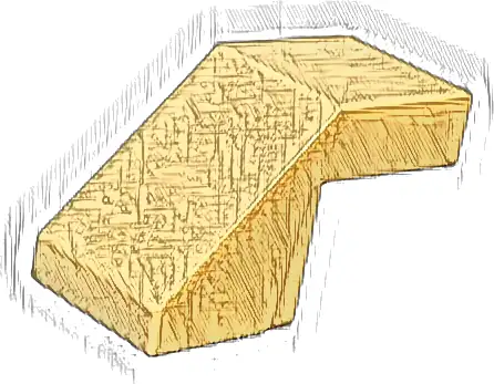 Slope 45 2 x 1 with Cutout without Stud