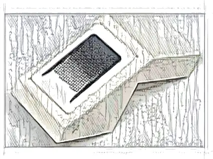 Slope 45 2 x 1 with Cutout without Stud with Black Air Intake Grille Pattern (Sticker) - Set 76906