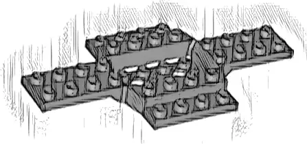Vehicle, Base 6 x 12 with 4 x 2 Recessed Center with Smooth Underside