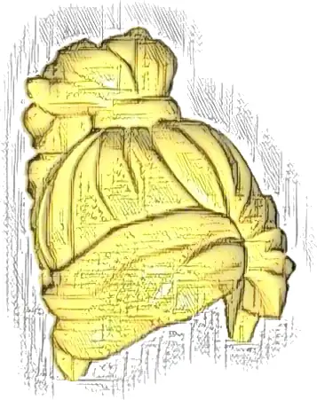 Minifigure, Hair Female Long Wavy with Ponytail