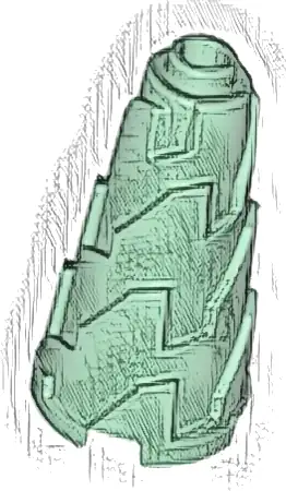 Cone 2 x 2 x 3 Jagged - Step Drill