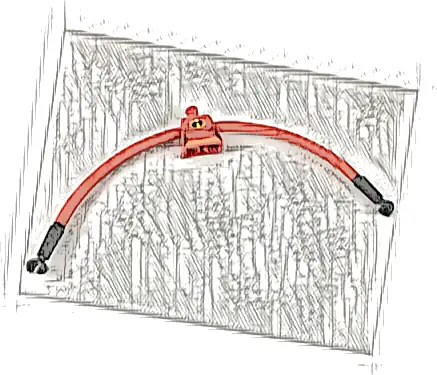 Torso, Modified Female Orange Belt and Incredibles Symbol Pattern / Red Long Rubber Arms with Black Cuffs Pattern / Black Hands