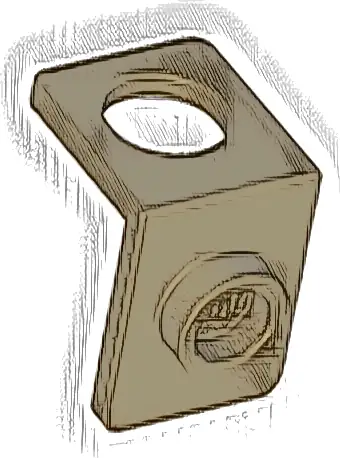 Minifigure Neck Bracket with Back Stud - Thick Back Wall