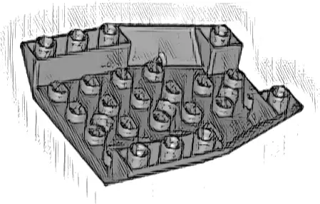 Wedge 6 x 6 Triple Inverted