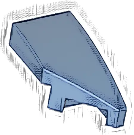 Wedge 2 x 1 x 2/3 Right