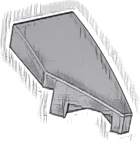 Wedge 2 x 1 x 2/3 Right