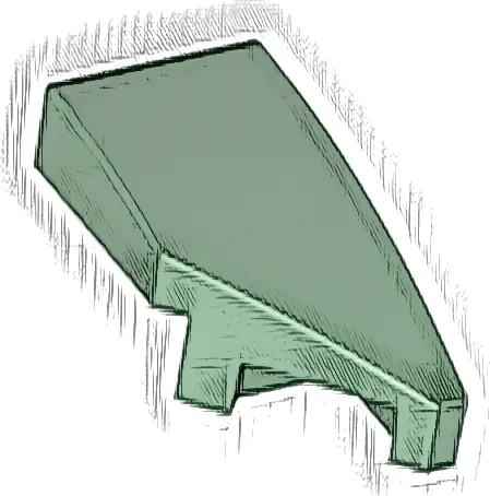 Wedge 2 x 1 x 2/3 Right