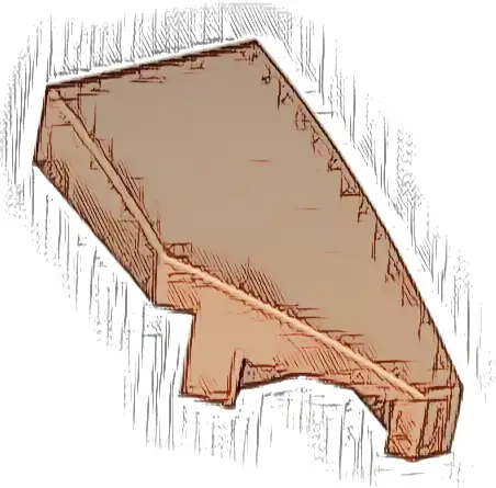 Wedge 2 x 1 x 2/3 Right