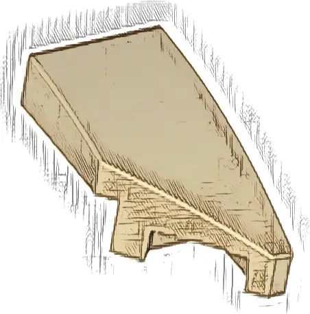 Wedge 2 x 1 x 2/3 Right