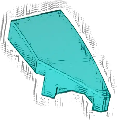 Wedge 2 x 1 x 2/3 Right