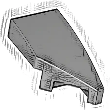 Wedge 2 x 1 x 2/3 Right