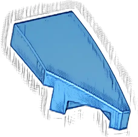 Wedge 2 x 1 x 2/3 Right