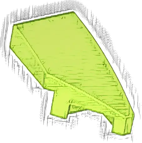 Wedge 2 x 1 x 2/3 Right