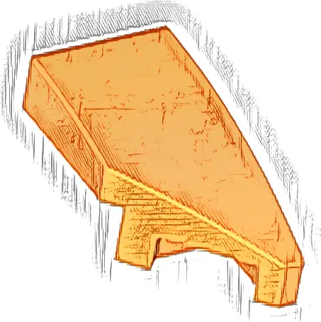 Wedge 2 x 1 x 2/3 Right