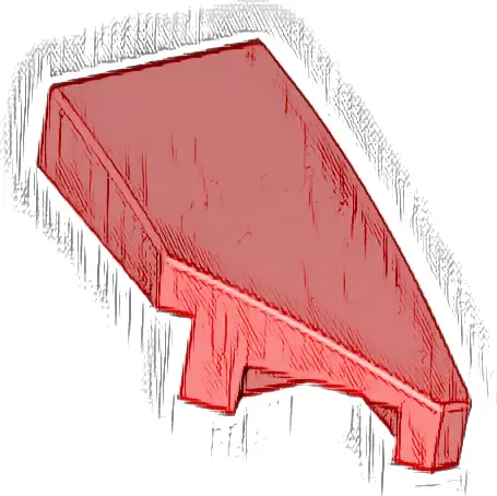 Wedge 2 x 1 x 2/3 Right