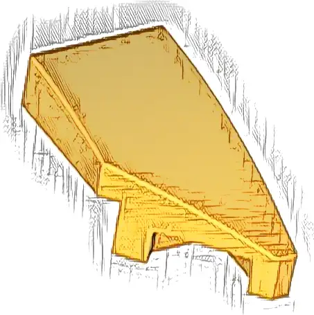 Wedge 2 x 1 x 2/3 Right