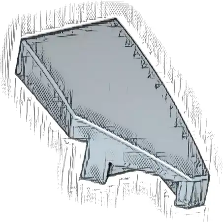 Wedge 2 x 1 x 2/3 Right