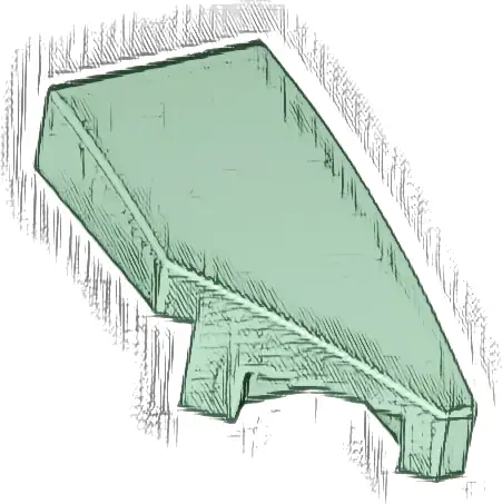 Wedge 2 x 1 x 2/3 Right