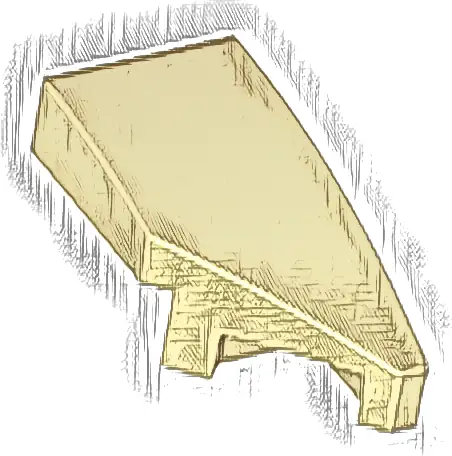 Wedge 2 x 1 x 2/3 Right