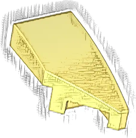 Wedge 2 x 1 x 2/3 Right