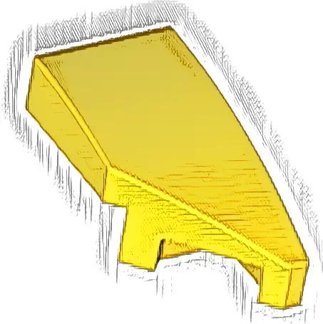 Wedge 2 x 1 x 2/3 Right