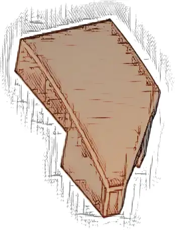 Wedge 2 x 1 x 2/3 Left