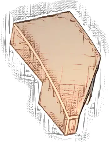 Wedge 2 x 1 x 2/3 Left