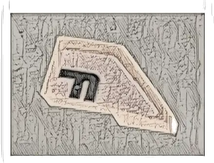 Wedge 2 x 1 x 2/3 Left with Black Letter F on White Background Pattern (Sticker) - Set 42096