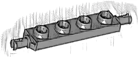 Plate, Modified 1 x 4 with Wheels Holder