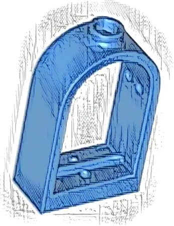 Window 1 x 2 x 2 2/3 with Rounded Top