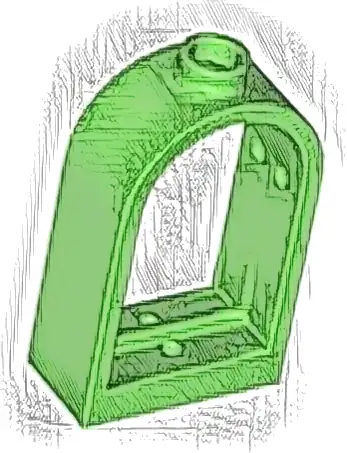 Window 1 x 2 x 2 2/3 with Rounded Top