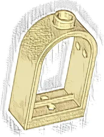 Window 1 x 2 x 2 2/3 with Rounded Top