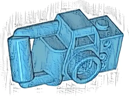 Minifigure, Utensil Camera Handheld Style with Extended Bar Handle