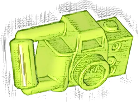 Minifigure, Utensil Camera Handheld Style with Extended Bar Handle