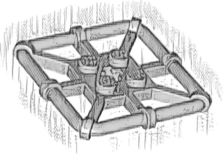 Plate, Modified 2 x 2 with Bar Frame Square