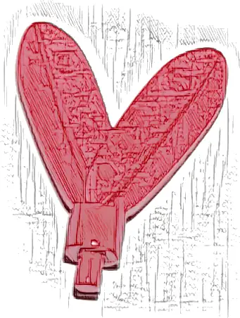 Minifigure, Plume Feathers with Small Pin