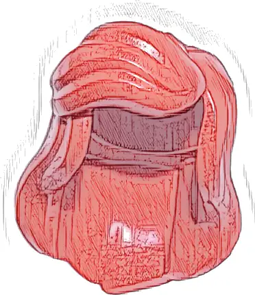 Mini Doll, Hair Long, Left Side Part and High Bangs, Hole on Top and Left