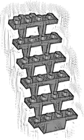 Stairs 7 x 4 x 6 Straight Open