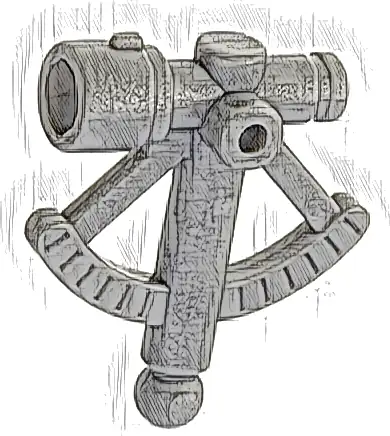 Minifigure, Utensil Sextant / Quadrant